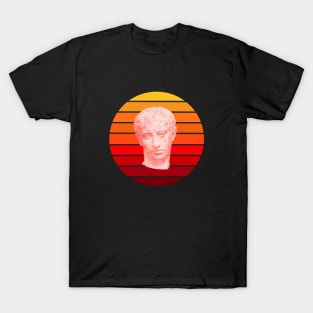 SYNTHWAVE SUN & HEAD #2 T-Shirt